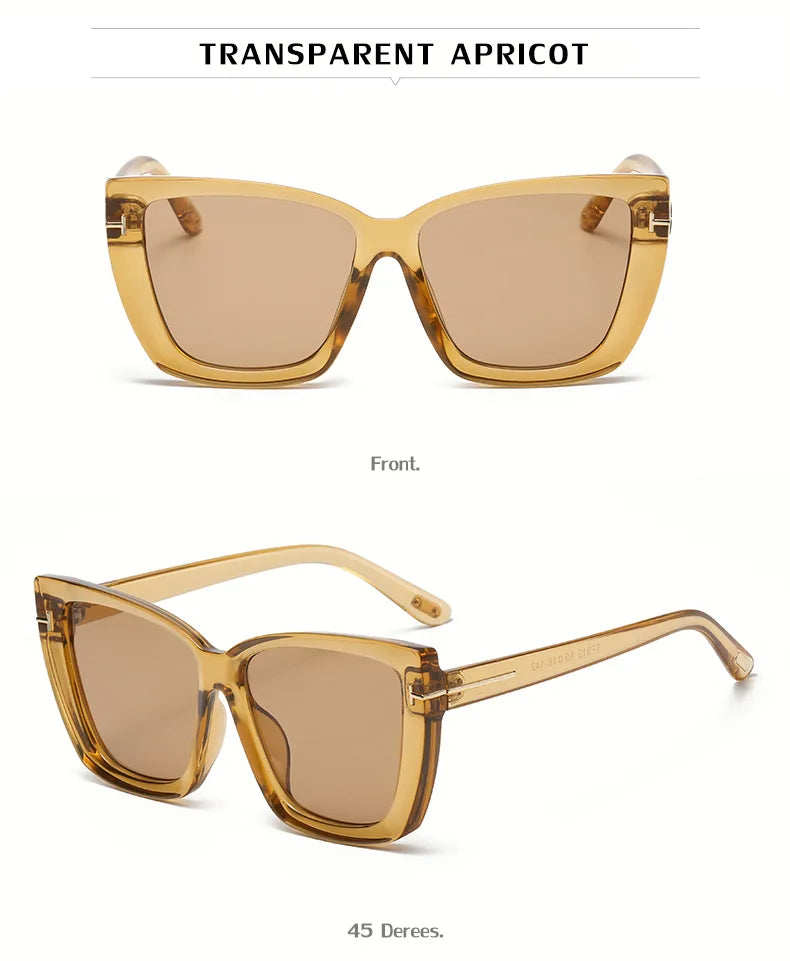 Brand Designer Cat Eye Sunglasses Women Vintage 2024 Clean Vanilla Store
