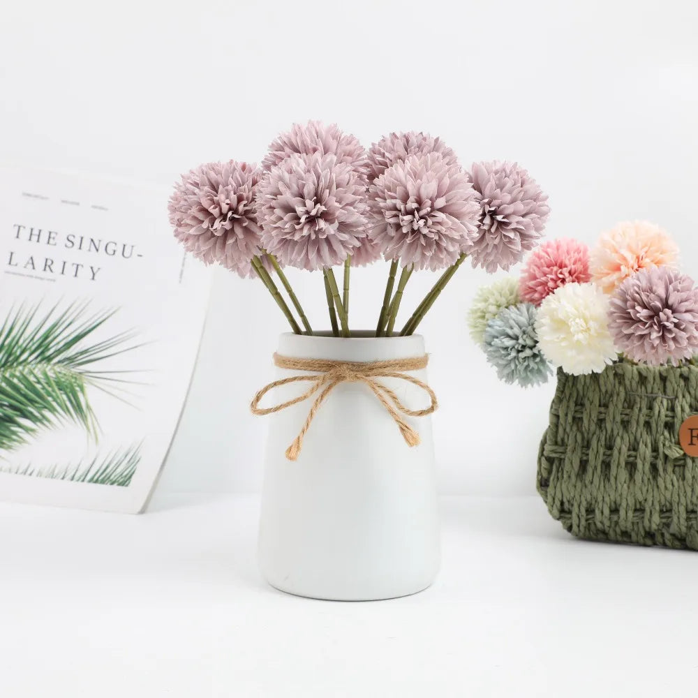 Elegant Hydrangea Artificial Flowers Bouquet Clean Vanilla Store