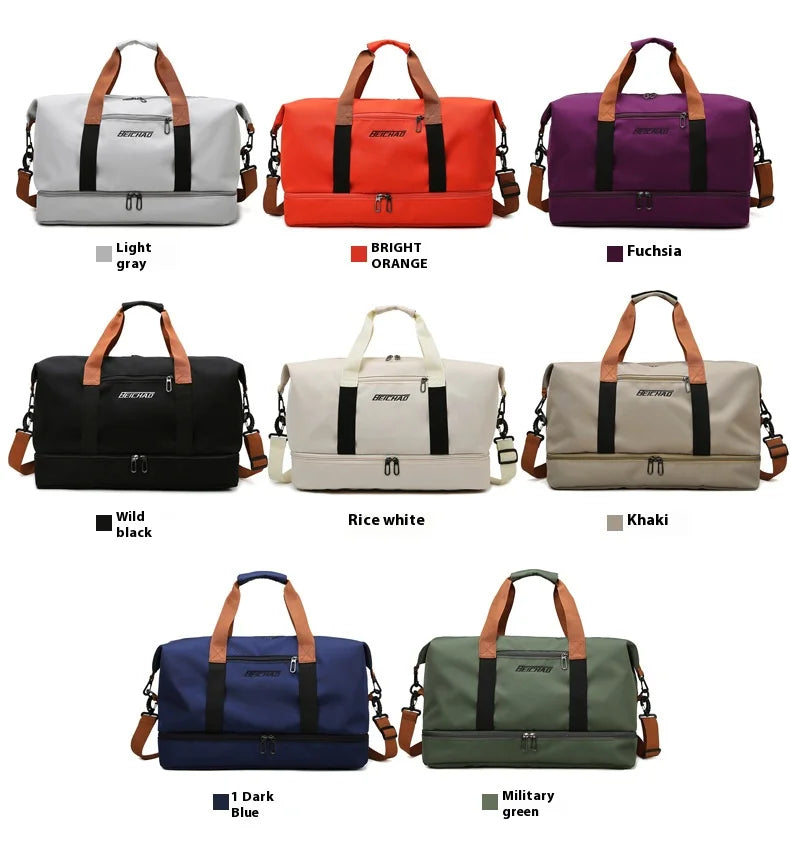 Large Capacity Travel Gym Bag Waterproof Design Clean Vanilla Store