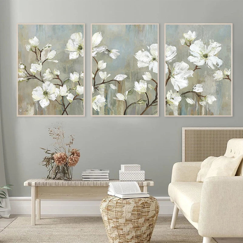 Minimalist Apple Tree Canvas Art Set for Home Decor 3Pcs/Set Clean Vanilla Store