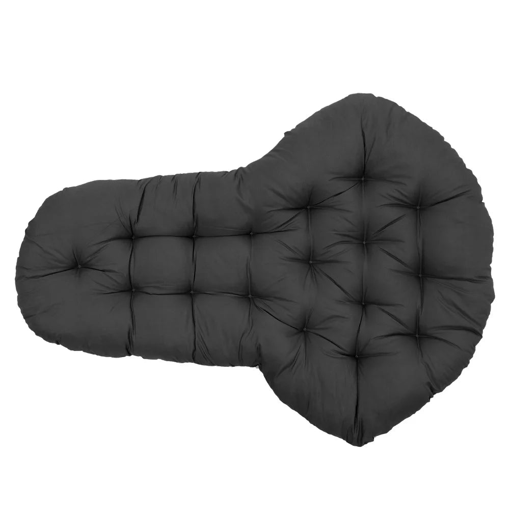 Hanging Egg Chair Thick Cushion Pad Black Comfort Clean Vanilla Store