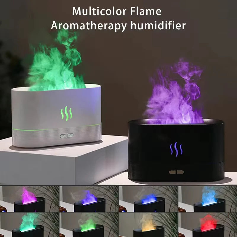 Vissko Aroma Flame Diffuser 180ML with Night Light Clean Vanilla Store