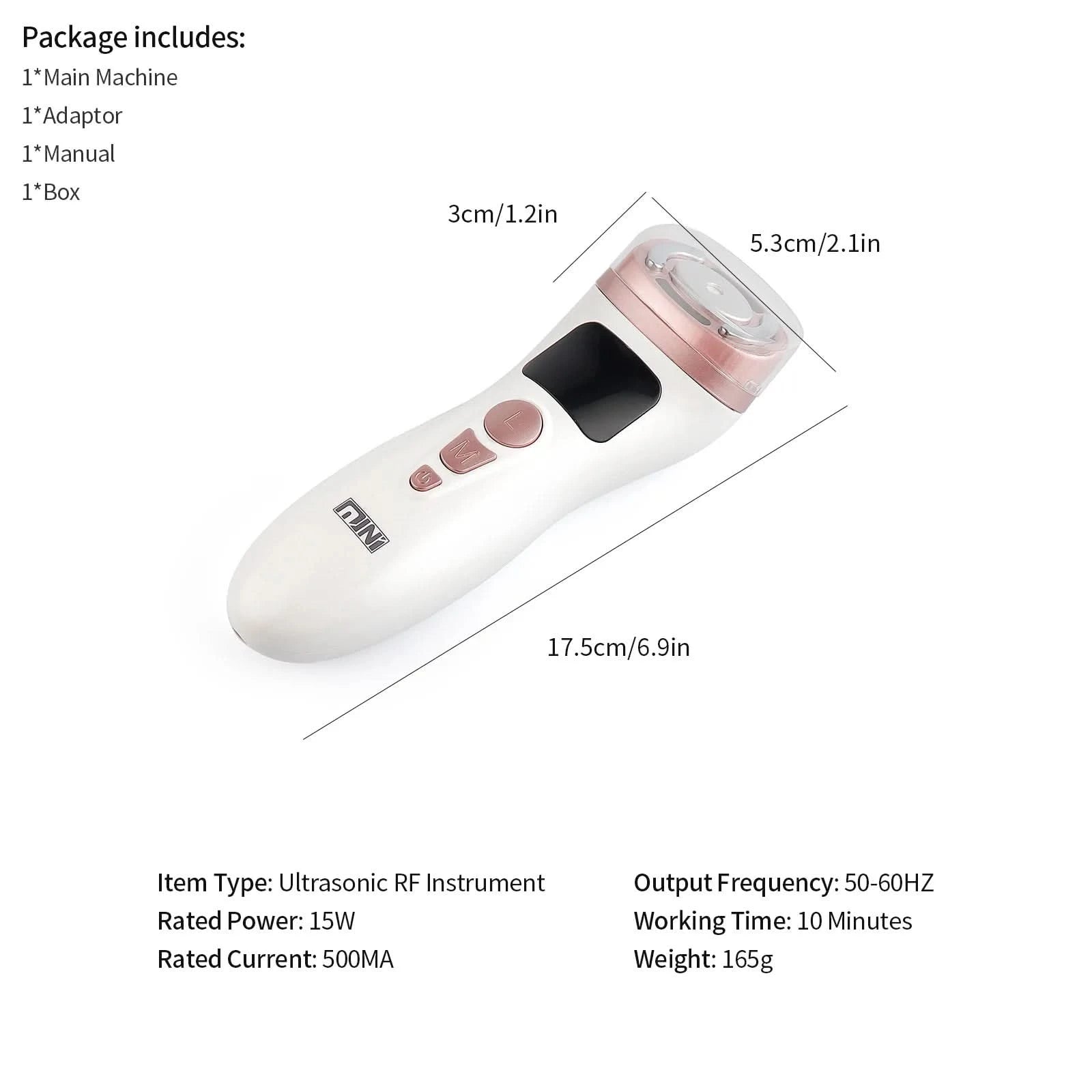 Mini HIFU Machine for Youthful Skin Lifting Device Clean Vanilla Store