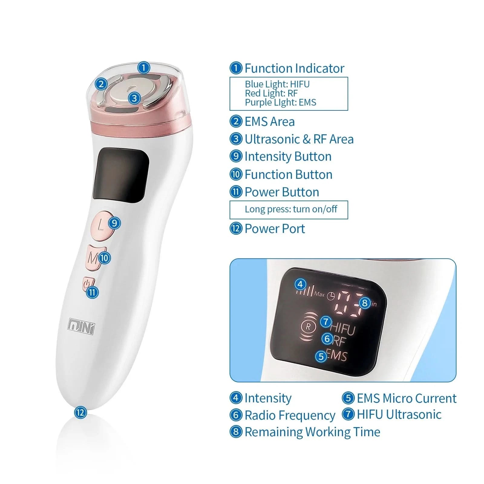 Mini HIFU Machine for Youthful Skin Lifting Device Clean Vanilla Store