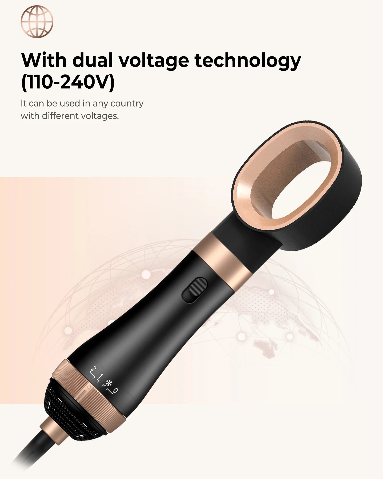 Professional Blow Dryer Brush 4 In 1 for Easy Styling Clean Vanilla Store