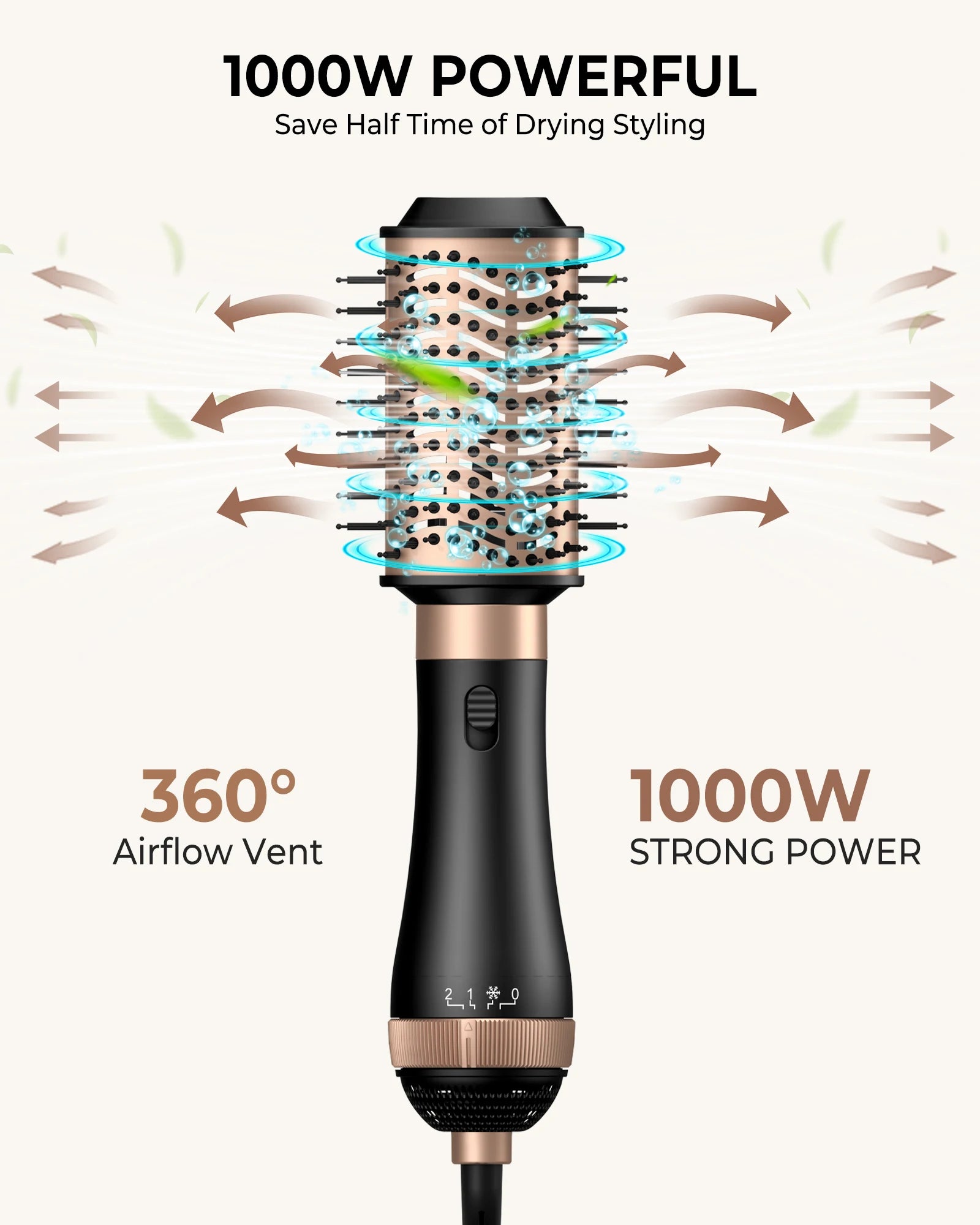 Professional Blow Dryer Brush 4 In 1 for Easy Styling Clean Vanilla Store