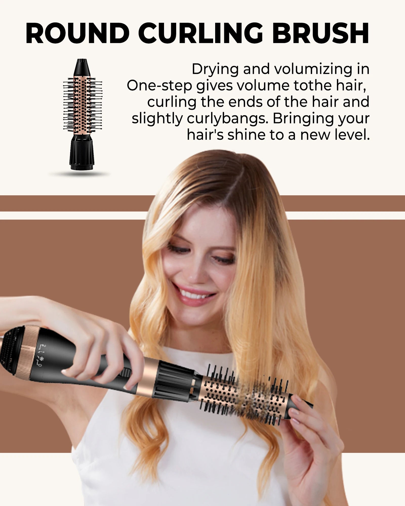 Professional Blow Dryer Brush 4 In 1 for Easy Styling Clean Vanilla Store