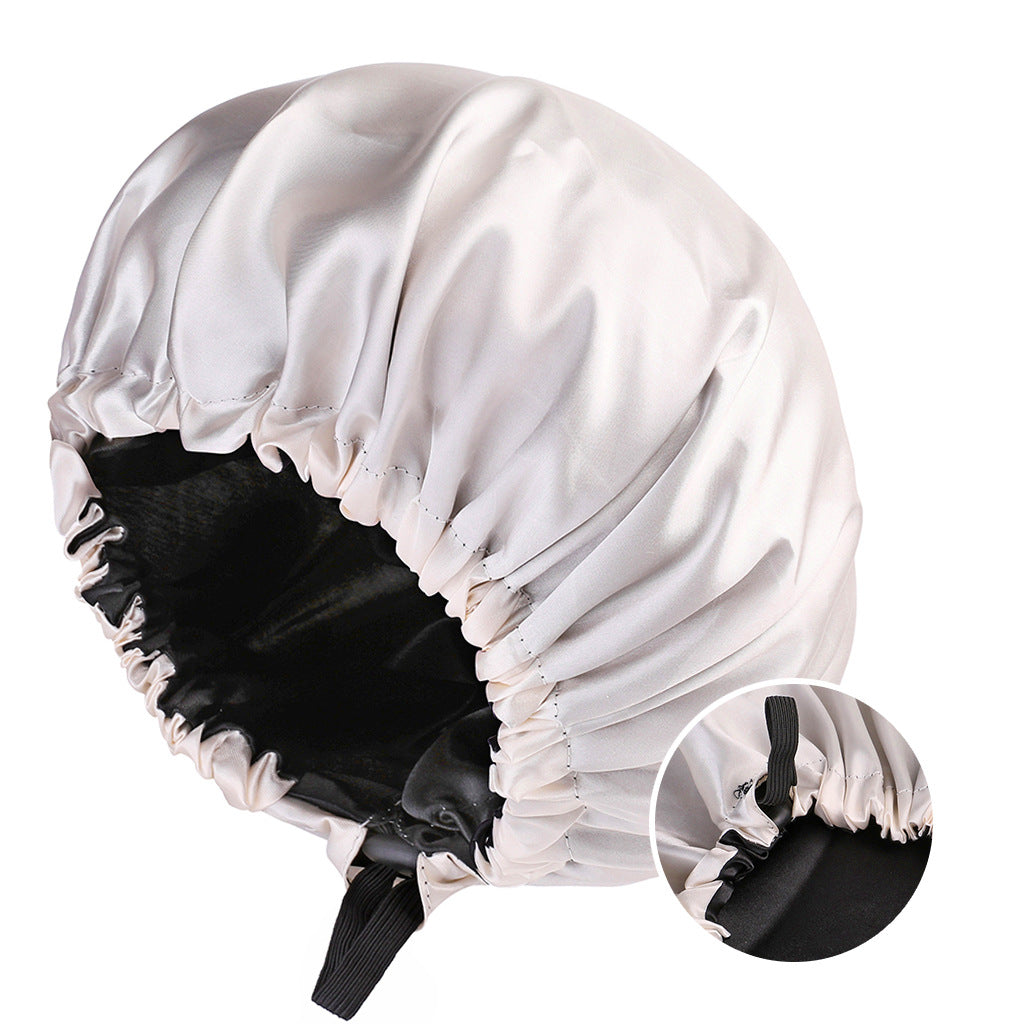 Reversible Silky Satin Bonnet with Soft Feel Clean Vanilla Store
