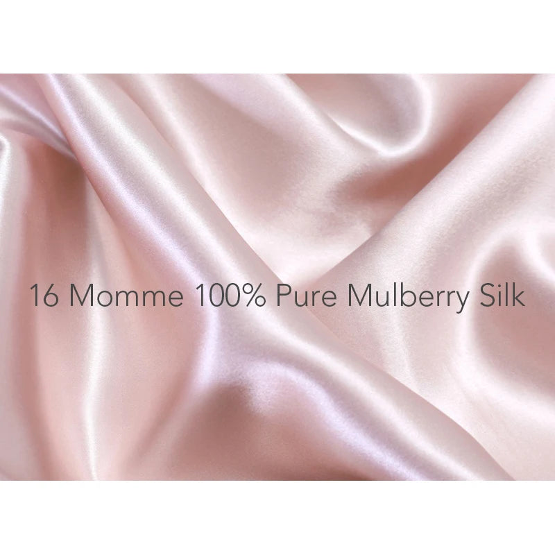 100% Mulberry Silk Long Hair Wrap Bonnet for Women Clean Vanilla Store