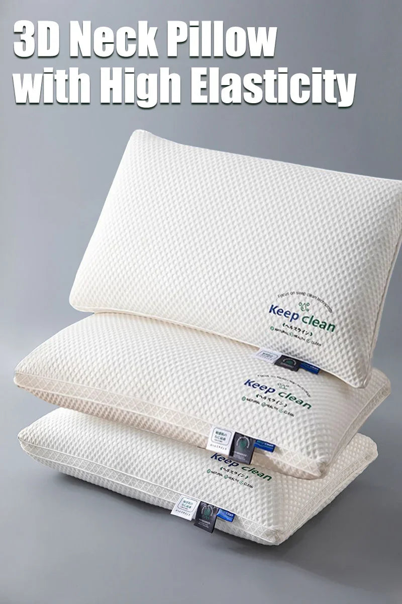 3D Neck Pillow with High Elasticity for Relaxation Clean Vanilla Store