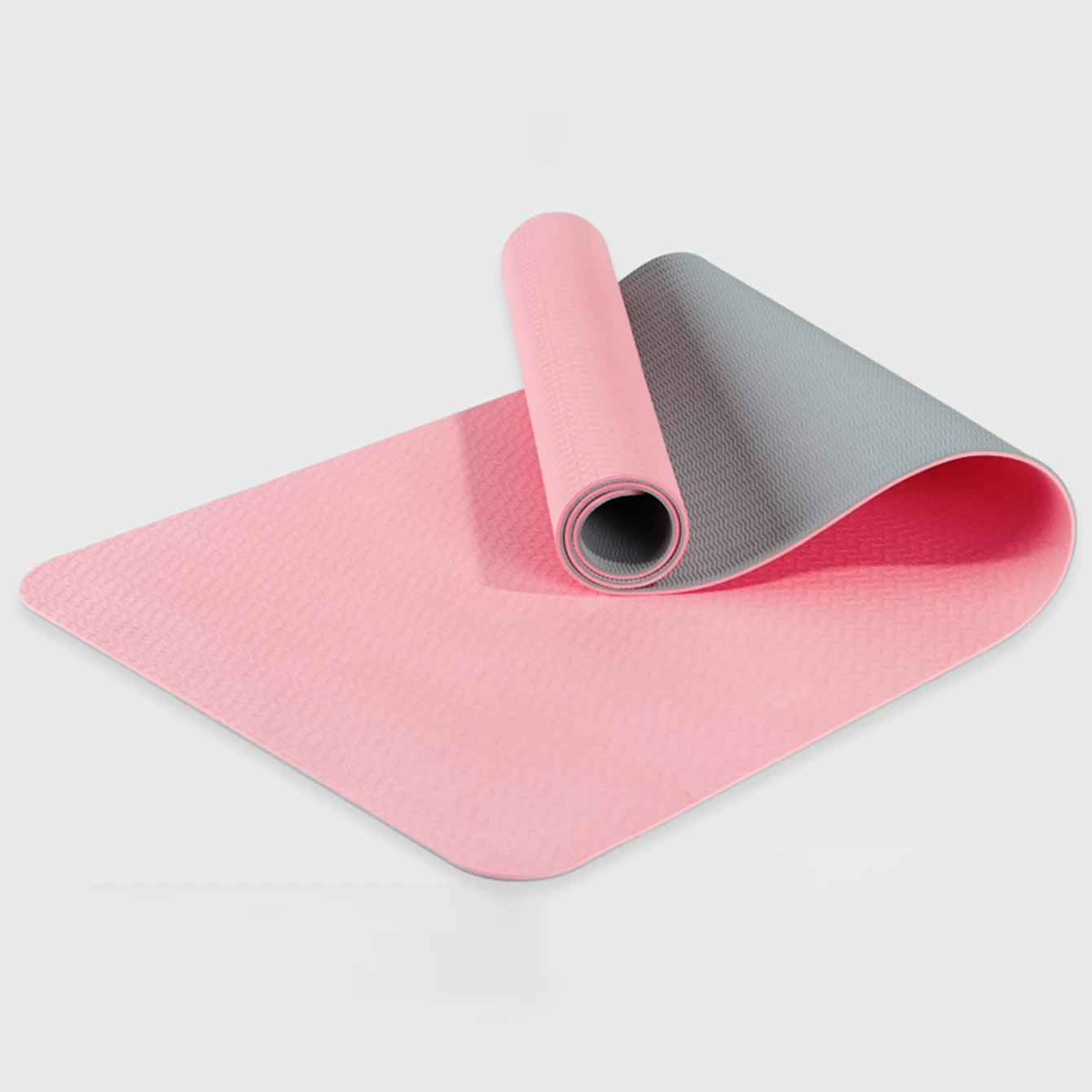 Eco-Friendly TPE Yoga Mat with Strap Non-Slip Clean Vanilla Store