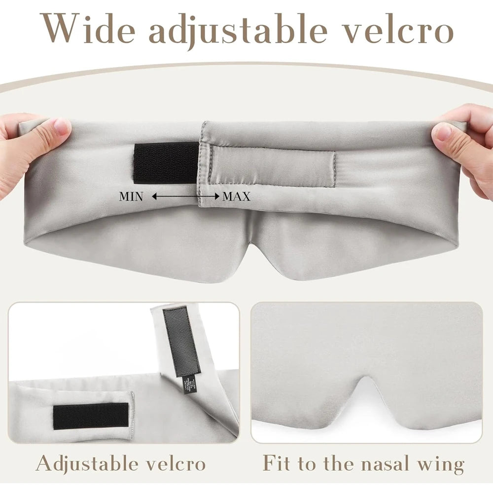 100% Mulberry Silk Sleeping Eye Mask for Comfort Clean Vanilla Store