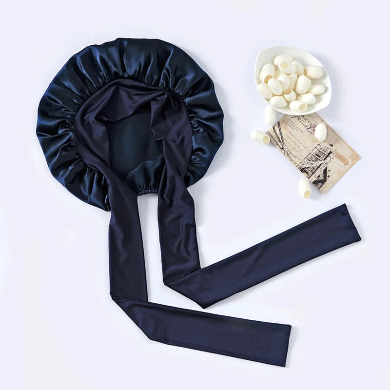 100% Pure Mulberry Silk Bonnet for Hair Care Clean Vanilla Store