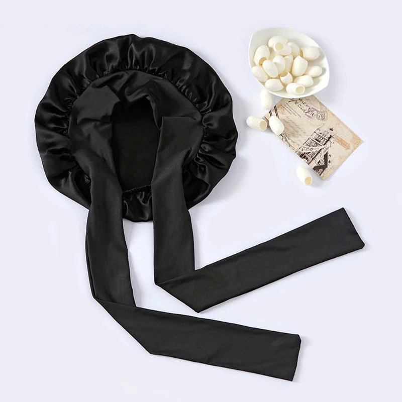 100% Pure Mulberry Silk Bonnet for Hair Care Clean Vanilla Store