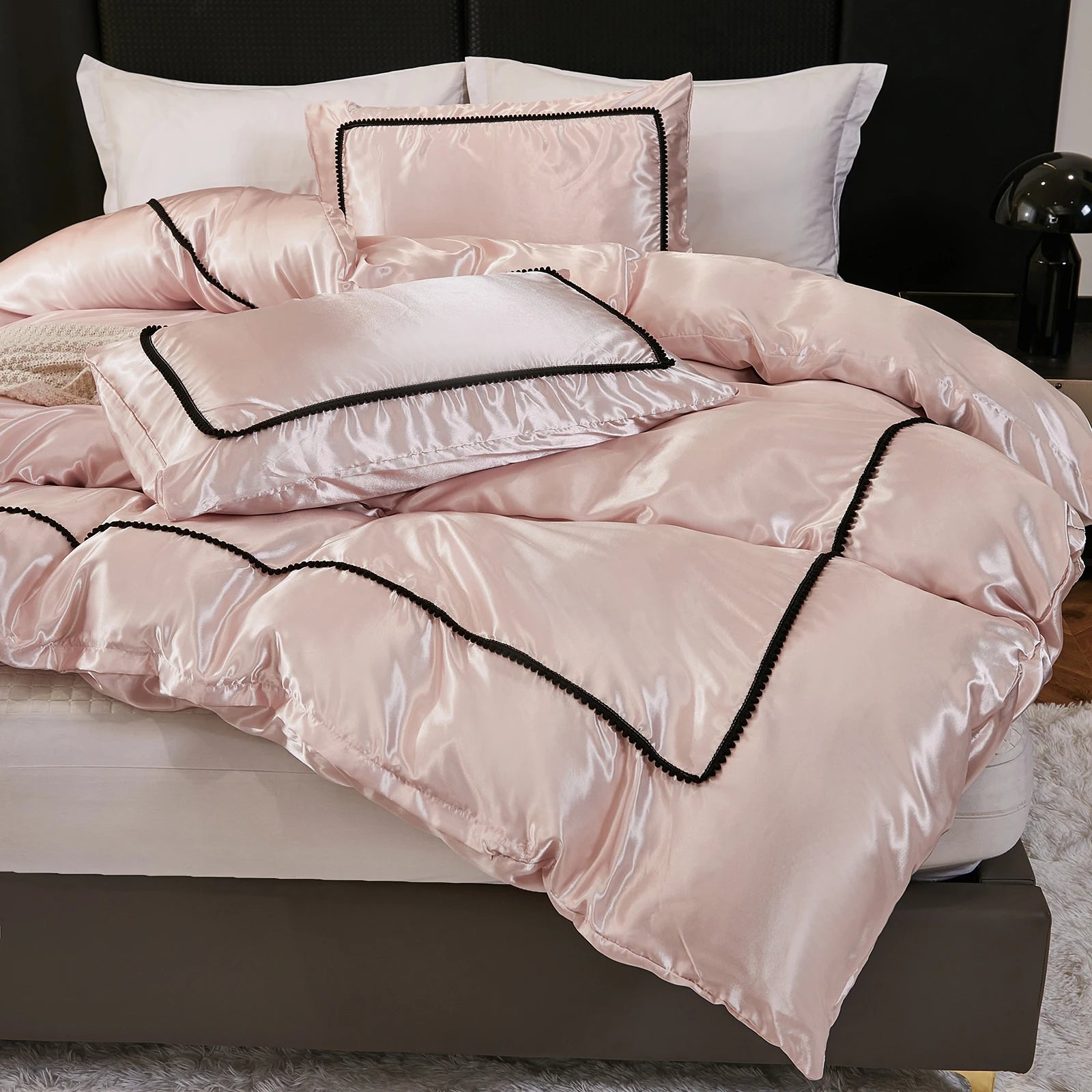 Satin Elegance Bedding Set | Luxurious Comfort 3Pcs Clean Vanilla Store