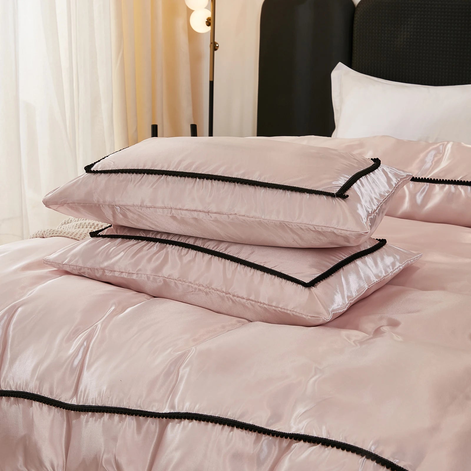 Satin Elegance Bedding Set | Luxurious Comfort 3Pcs Clean Vanilla Store