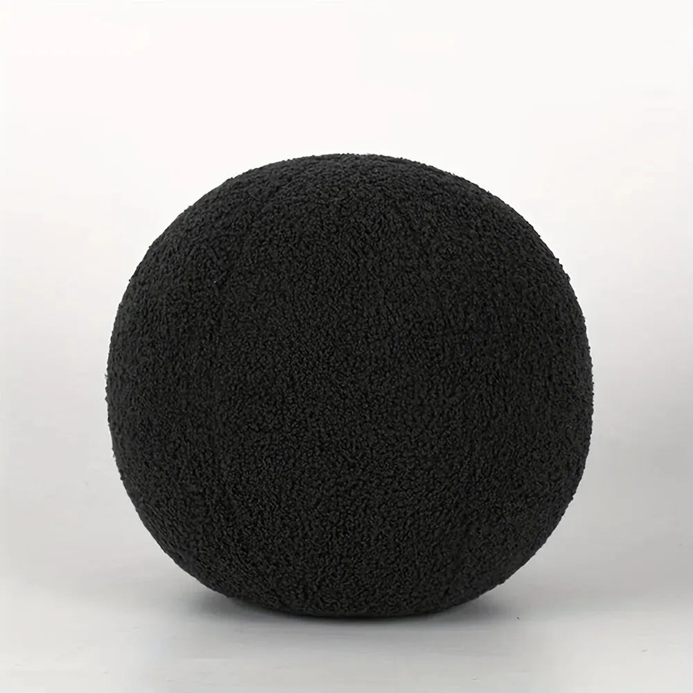 Spherical Boucle Throw Pillow Cushion for Cozy Style Clean Vanilla Store
