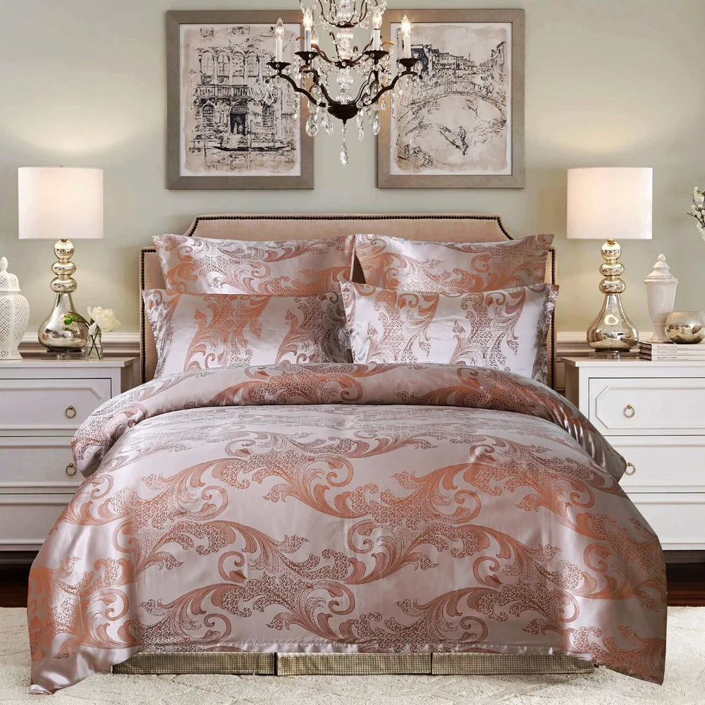Luxury Silk Satin Bedding Set - Timeless Comfort 3-Piece Clean Vanilla Store