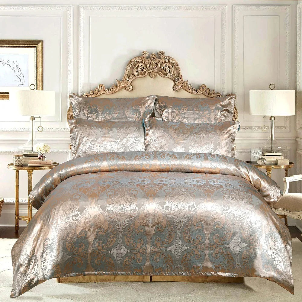 Luxury Silk Satin Bedding Set - Timeless Comfort 3-Piece Clean Vanilla Store