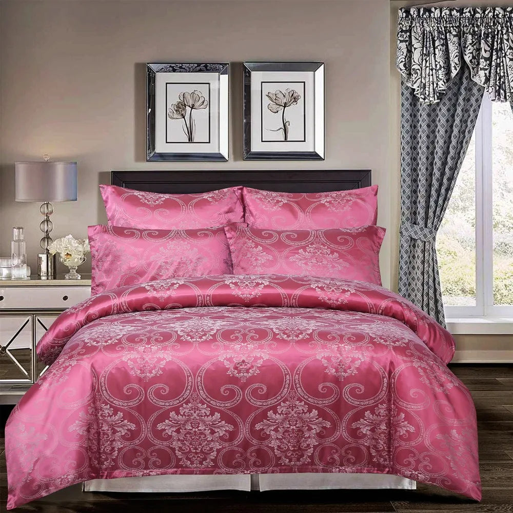 Luxury Silk Satin Bedding Set - Timeless Comfort 3-Piece Clean Vanilla Store