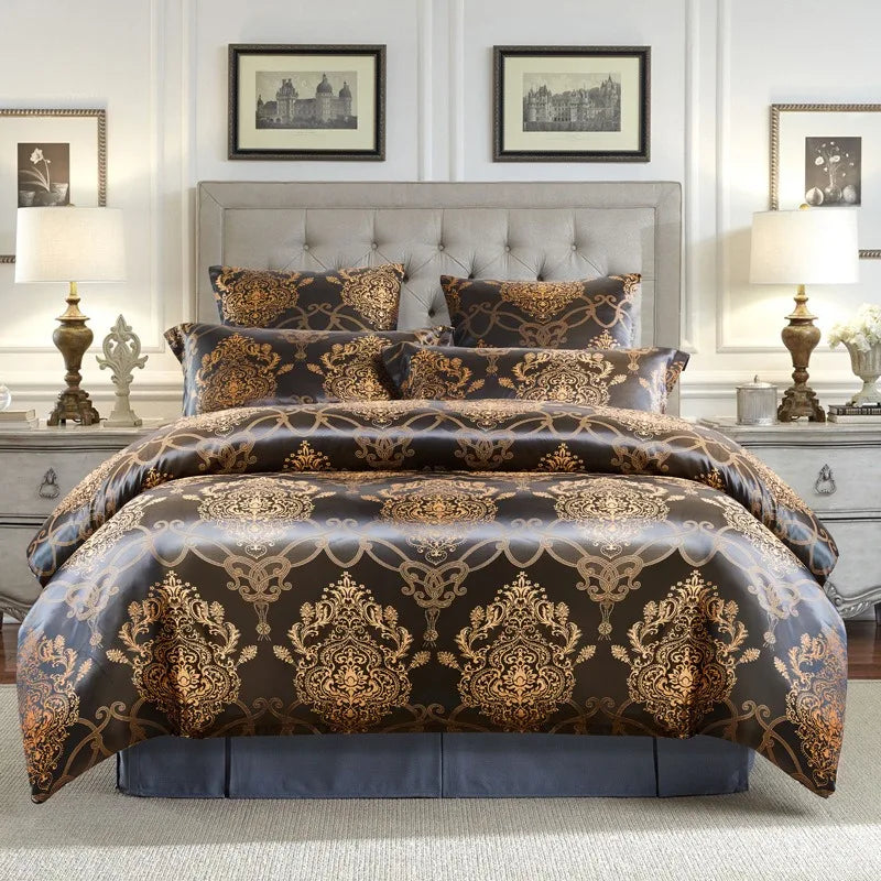Luxury Silk Satin Bedding Set - Timeless Comfort 3-Piece Clean Vanilla Store