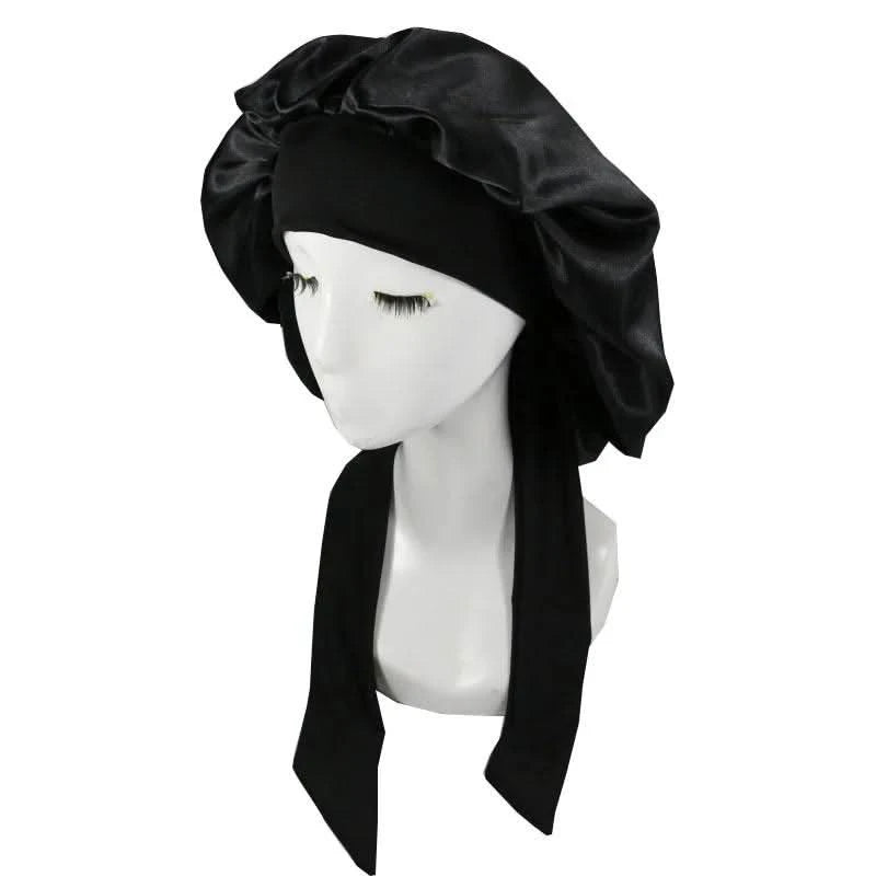 Satin Sleeping Hat Night Sleep Cap for Comfort Clean Vanilla Store