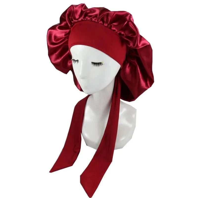 Satin Sleeping Hat Night Sleep Cap for Comfort Clean Vanilla Store