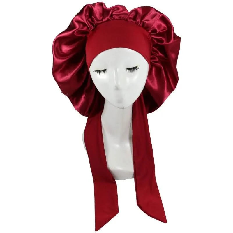 Satin Sleeping Hat Night Sleep Cap for Comfort Clean Vanilla Store
