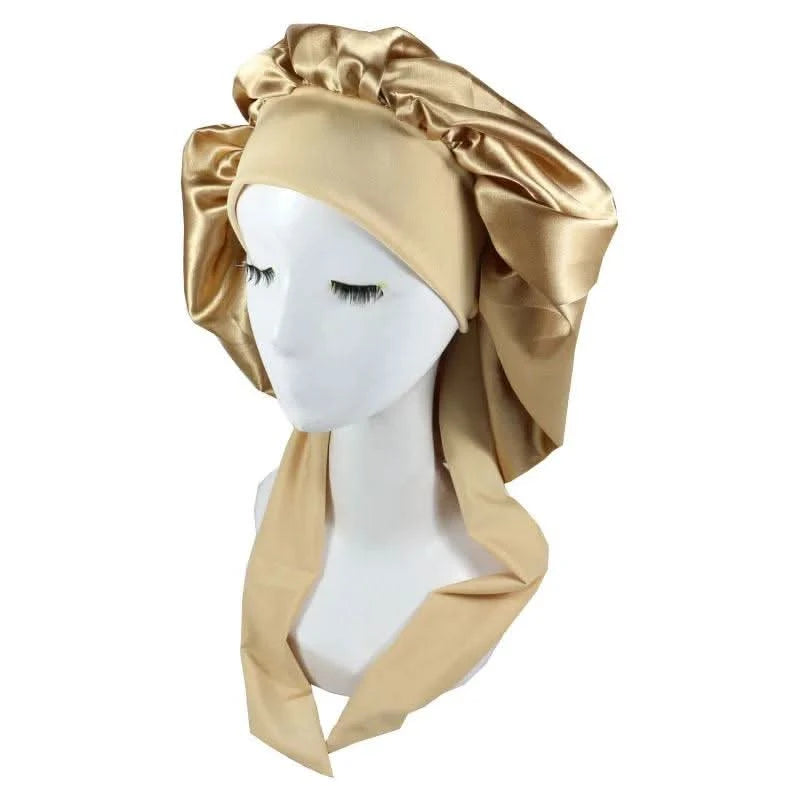 Satin Sleeping Hat Night Sleep Cap for Comfort Clean Vanilla Store