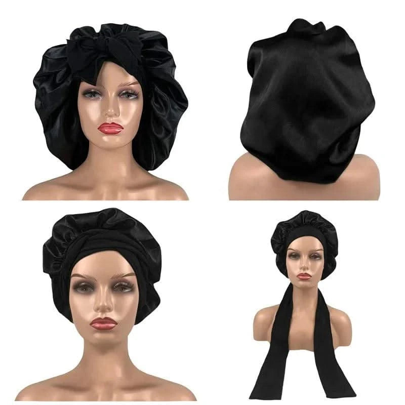 Satin Sleeping Hat Night Sleep Cap for Comfort Clean Vanilla Store