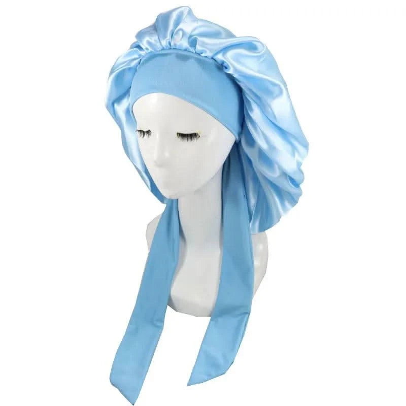 Satin Sleeping Hat Night Sleep Cap for Comfort Clean Vanilla Store
