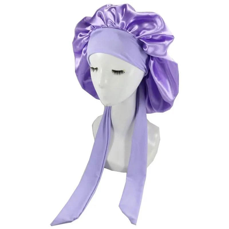 Satin Sleeping Hat Night Sleep Cap for Comfort Clean Vanilla Store
