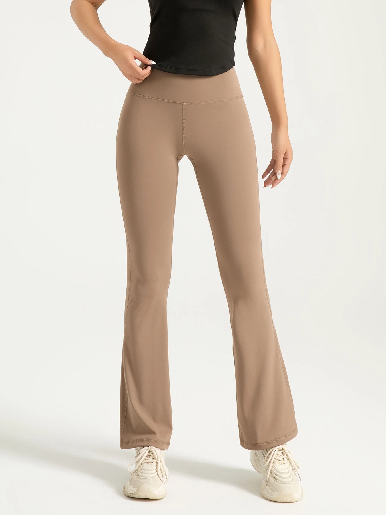 Women's High Waisted Bootcut Flare Yoga Pants Clean Vanilla Store