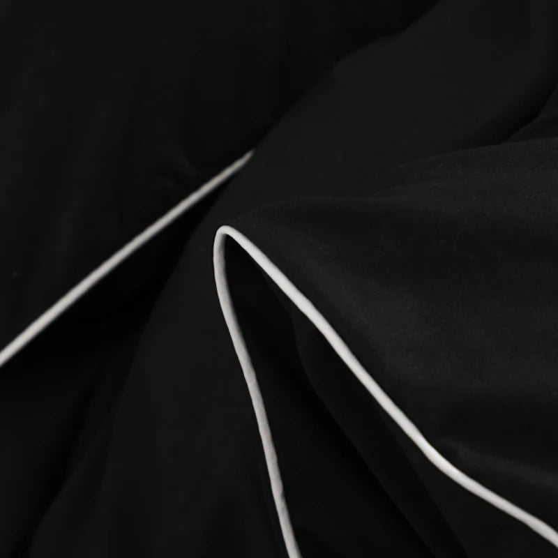 Modern Contrast Duvet & Pillowcase Set for Chic Style Clean Vanilla Store