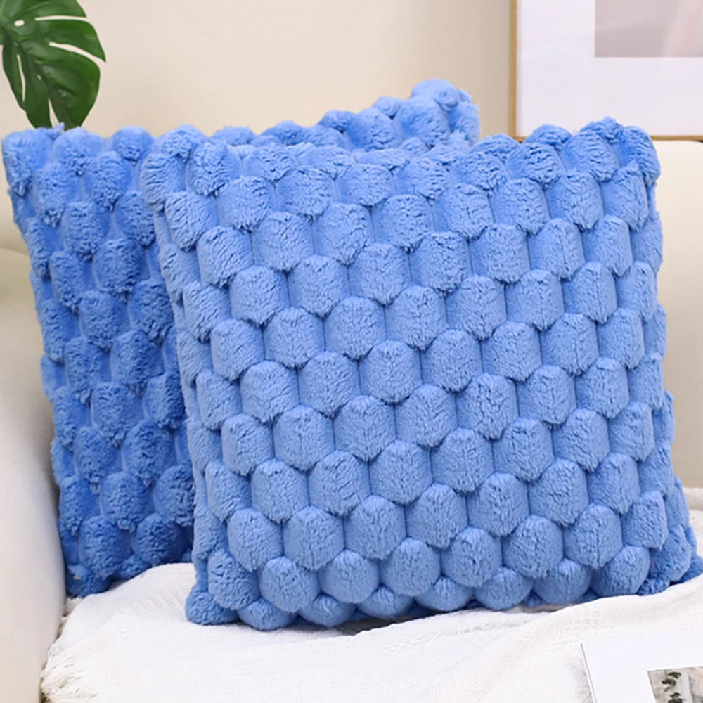 Pineapple Grid Turtle Pattern Plush Throw Pillow Cover Clean Vanilla Store