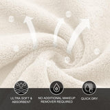 20-Pack Quick-Dry Polyester Makeup Remover Cloths
