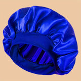 Unscented Silk Satin Sleep Cap Bonnet with Wide Brim