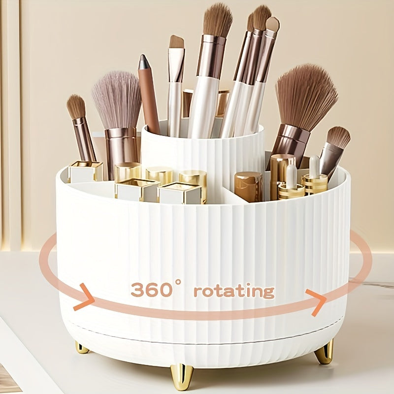 Durable 360° Rotating Makeup Organizer - 1pc