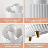 Durable 360° Rotating Makeup Organizer - 1pc