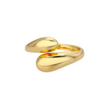 Classic Twist Chain Open Rings for Women Zircon