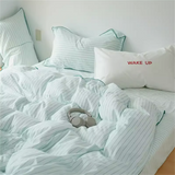 Korean INS Cream Style Soft Bedding Set 4 Pcs