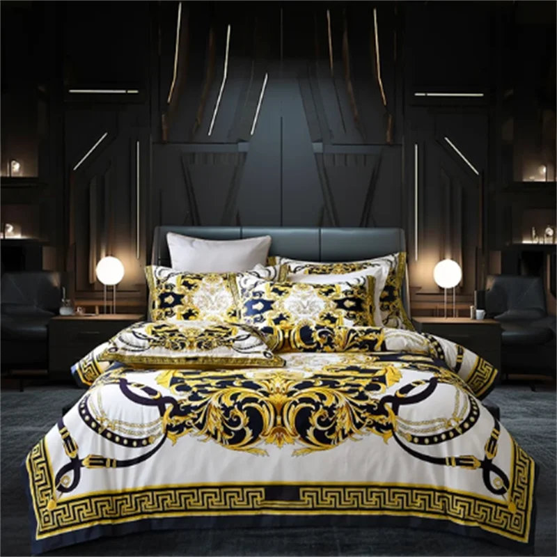 Luxury Modern Style Digital Printing Bedding Set 3pcs