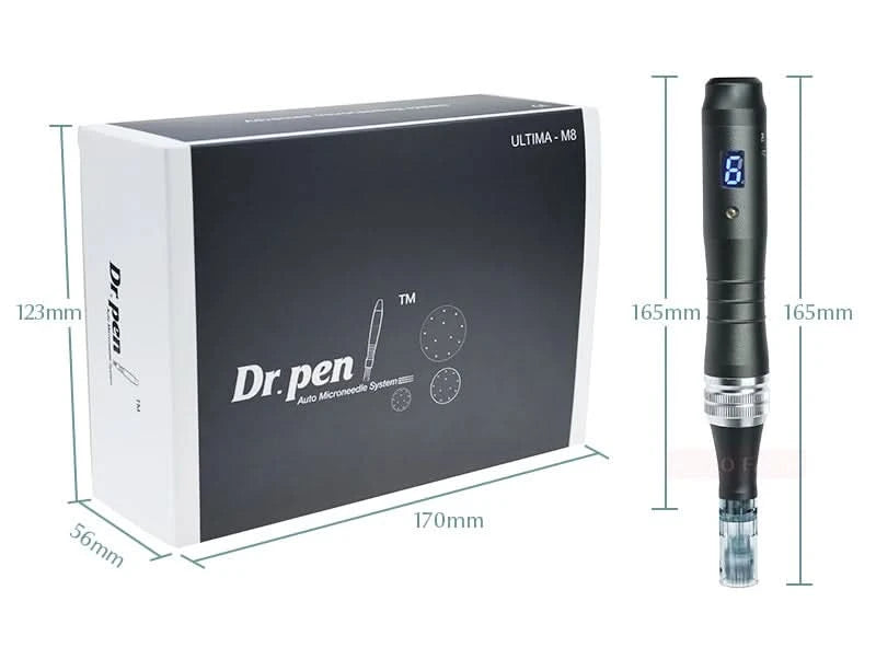 Dr pen Ultima M8 With 22 Cartridge Wireless Derma Microneedle Pen Skincare Kit MTS Treatment Professionals Use Beauty Machine - Clean Vanilla