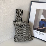 Designer Plaid Woven Shoulder Bag Tote Chic