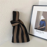 Designer Plaid Woven Shoulder Bag Tote Chic