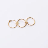 E.B.belle Gold Plated Strand Loop Finger Rings for Women