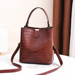 Yogodlns Retro Alligator Bucket Bags for Women  Clean Vanilla Store