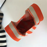 Designer Plaid Woven Shoulder Bag Tote Chic