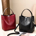 Yogodlns Retro Alligator Bucket Bags for Women  Clean Vanilla Store