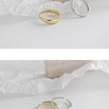 Trendy Silver Irregular Wave Rings for Women, Size 17mm